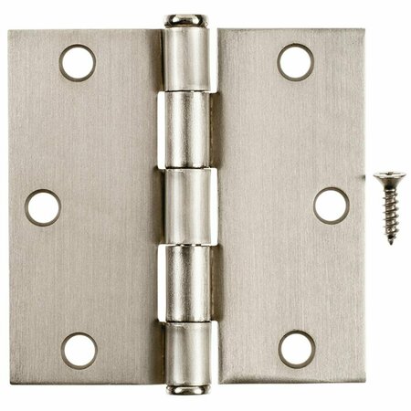 HOMEPAGE 3.5 in. Satin Nickel Residential Door Hinge, 12PK HO2740086